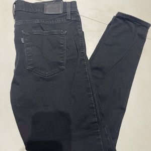 720 Levi’s High Rise Super Skinny Black Jeans